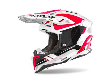 přilba AVIATOR 3 Saber  AIROH lesklá červená 2025 (Veľkosť 2XL)