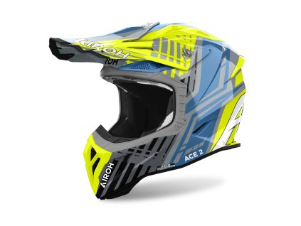 přilba AVIATOR ACE 2 Proud  AIROH lesklá žlutá 2025 (Veľkosť XS)