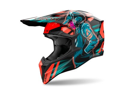 přilba WRAAAP Cyber  AIROH lesklá oranžová 2026 (Veľkosť L)