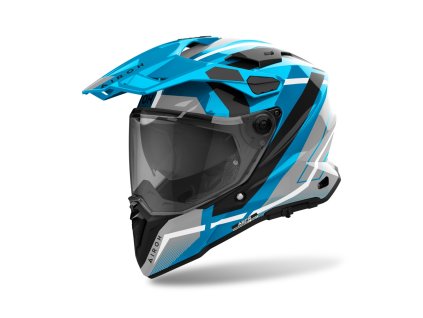 přilba COMMANDER 2 Mavick  AIROH lesklá modrá 2025 (Veľkosť 3XL)