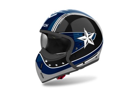 přilba J110 Command  AIROH lesklá modrá 2025 (Veľkosť XS)