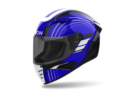 přilba CONNOR Achieve  AIROH lesklá modrá 2025 (Veľkosť XS)