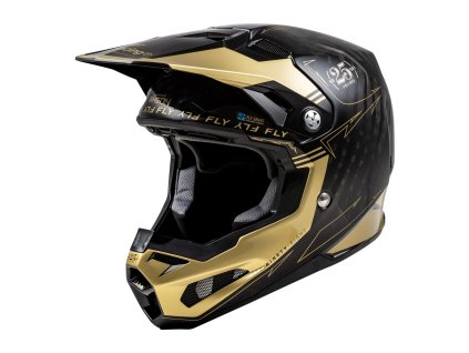 přilba FORMULA S CARBON  FLY RACING - USA černá/zlatá (Veľkosť L)