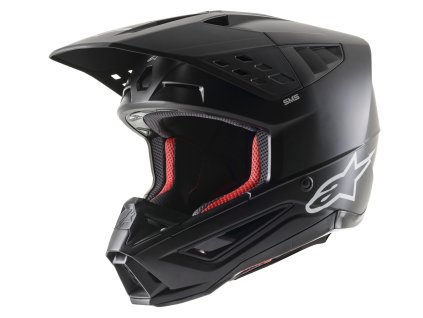 přilba S-M5 SOLID  ALPINESTARS černá matná 2026 (Veľkosť XS (obvod 53 - 54 cm))