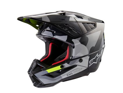 prilba S-M5 ROVER 2 ALPINESTARS tmavo šedá/žltá fluo 2025