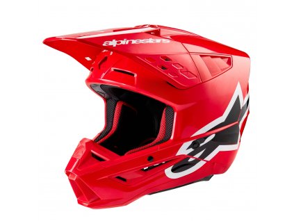 přilba S-M5 CORP  ALPINESTARS červená 2026 (Veľkosť XS (obvod 53 - 54 cm))