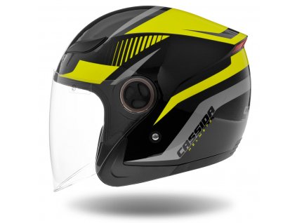 přilba Reflex  CASSIDA černá/žlutá fluo/šedá (Veľkosť S)