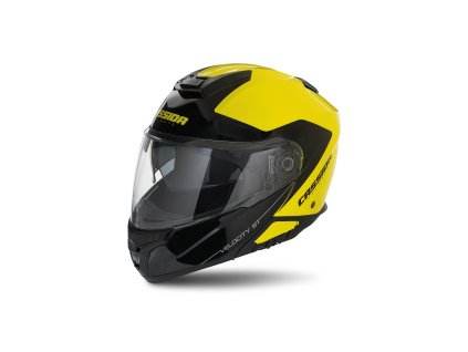 přilba Velocity ST 21  CASSIDA žlutá fluo/černá  plexi s přípravou pro Pinlock (Veľkosť S (55 až 56 cm))