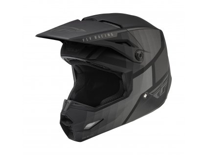 Prilba motokrosová na motocykel FLY RACING detská KINETIC DRIFT Deti čierna/sivá