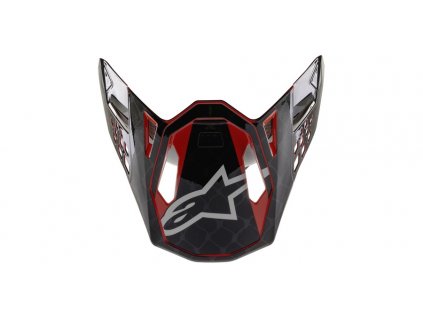 prilbový štít pre SUPERTECH S-M10 2020 limitovaná edícia SX SAN DIEGO ALPINESTARS čierna/sivá/červená verzia ECE 2205