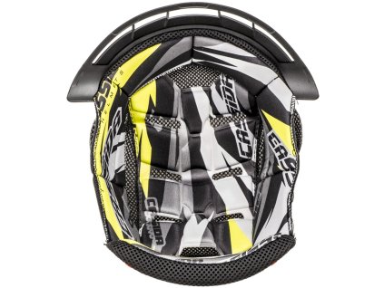 klobouk interieru pro přilby Cross Pro 2  CASSIDA žlutá fluo/černá/bílá/šedá (Veľkosť XS)