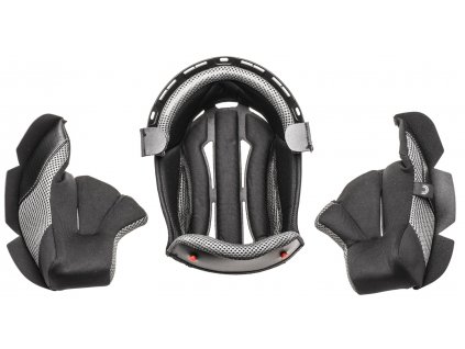 lícnice a klobouk pro přilby Cross Cup Two/Sonic Junior  CASSIDA  dětská černá/šedá (Veľkosť S)