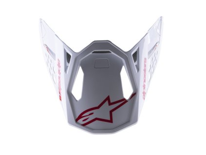 prilba pre prilby SUPERTECH S-M8 RADIUM 2 ALPINESTARS červená/biela lesklá