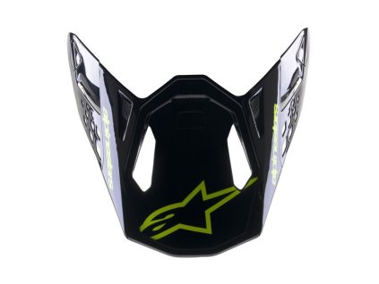prilba pre prilby SUPERTECH S-M8 RADIUM 2 ALPINESTARS tmavomodrá/žltá fluo