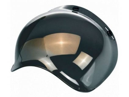 Plexi na prilbu bublina zrkadlovo strieborný