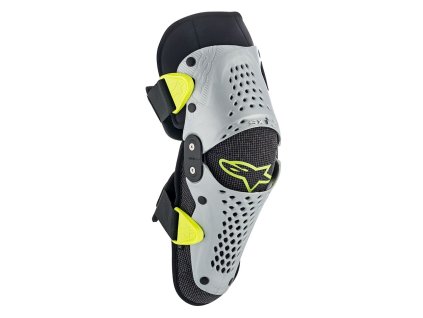 chrániče kolien SX-1, ALPINESTARS, detské (strieborná/žltá fluo, pár)