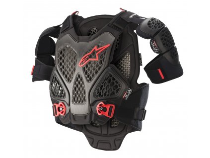 chránič těla A-6  ALPINESTARS černá antracit/červená 2025 (Veľkosť XS/S)