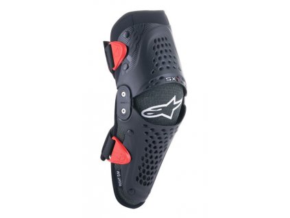 chrániče kolen SX-1 YOUTH  ALPINESTARS  dětské černá/červená  pár 2025 (Veľkosť S/M)