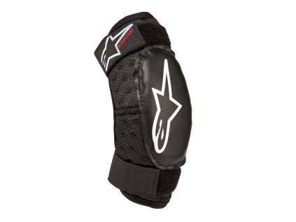 chrániče loktů BIONIC KICKSTART  ALPINESTARS  dětské černá/červená 2025 (Veľkosť 4 až 6 let)