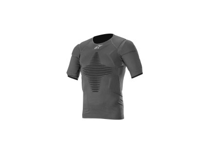 termotriko s krátkým rukávem a protektory ROOST BASE  ALPINESTARS antracit černá 2025 (Veľkosť S/M)