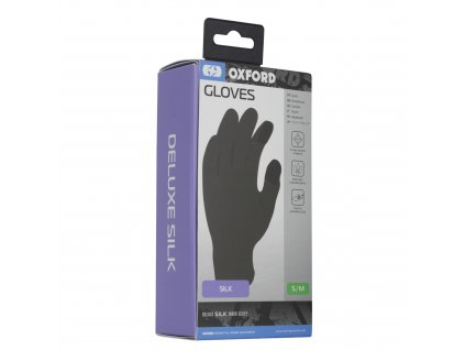 vložky do rukavic hedvábí  OXFORD černé (Veľkosť S/M)