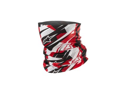 bLURRED NECK TUBE, ALPINESTARS (čierna/biela/červená)