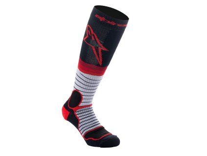 ponožky MX PRO  ALPINESTARS černá/červená/šedá 2027 (Veľkosť S)