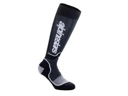 ponožky MX PLUS  ALPINESTARS černá/bílá 2027 (Veľkosť S)