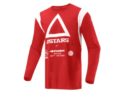 jersey TECHDURA, ALPINESTARS (červená fluo) 2024