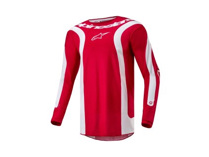 dres FLUID LURV  ALPINESTARS červená/bílá 2024 (Veľkosť S)