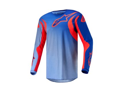 dres FLUID LUCENT  ALPINESTARS modrá/světle modrá/oranžová 2024 (Veľkosť XL)