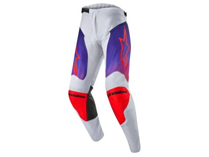 kalhoty RACER HOEN  ALPINESTARS šedá/modrá/oranžová 2024 (Veľkosť 32)