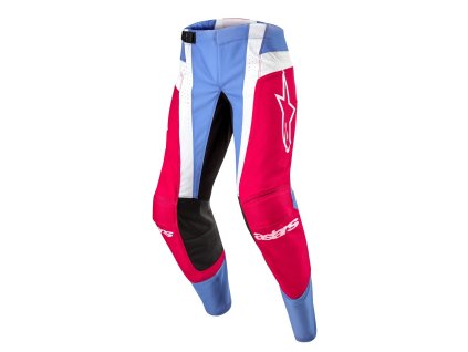 kalhoty TECHSTAR OCURI  ALPINESTARS světle modrá/bílá/červená 2024 (Veľkosť 34)