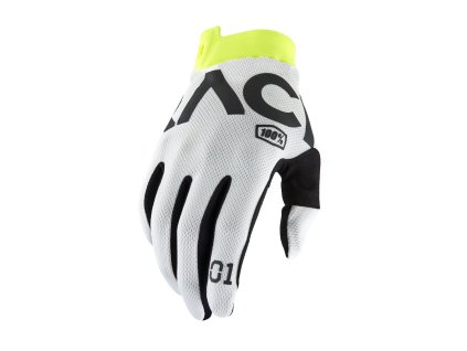 rukavice iTRACK RACR  100% - USA bílá (Veľkosť S)