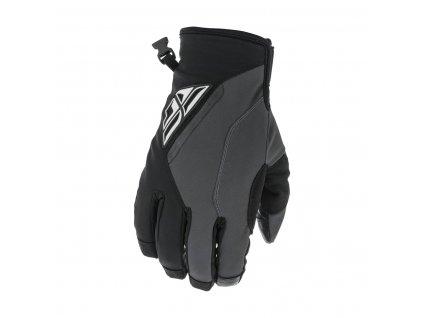 rukavice TITLE  FLY RACING - USA černá/šedá (Veľkosť XS)