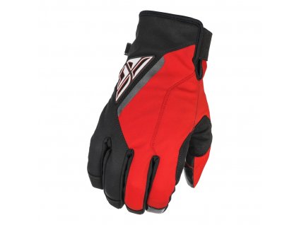 rukavice TITLE  FLY RACING - USA černá/červená (Veľkosť XS)