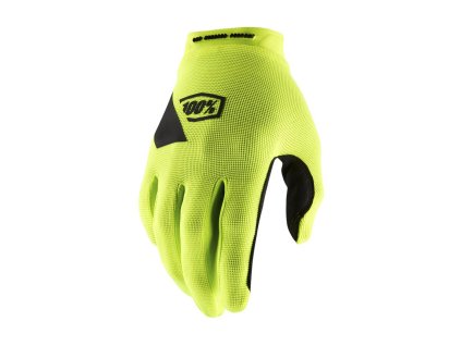 rukavice RIDECAMP  100% fluo žlutá (Veľkosť S)