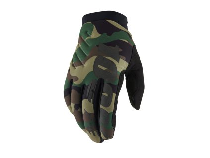 rukavice BRISKER 100% - USA camo/black