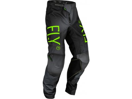 kalhoty KINETIC PRODIGY  FLY RACING - USA 2024 dětské černá/neon zelená/modrá (Veľkosť 18)
