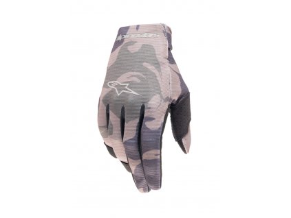 rukavice RADAR  ALPINESTARS  dětské zelená camo/hnědá 2024 (Veľkosť 3XS)