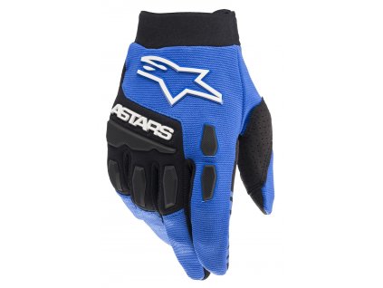 rukavice FULL BORE  ALPINESTARS  dětské modrá/černá 2025 (Veľkosť S)