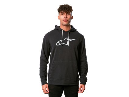 mikina AGELESS 2 HOODIE  ALPINESTARS šedá/černá (Veľkosť M)