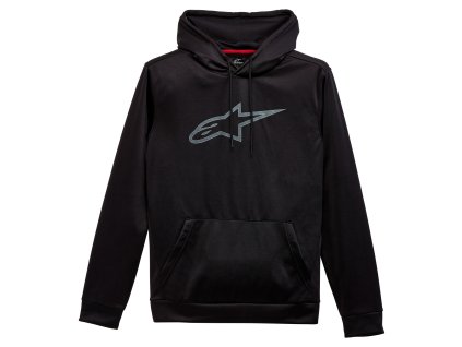 mikina INCEPTION ATHLETIC HOODIE  ALPINESTARS černá (Veľkosť M)