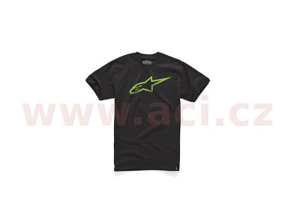 triko AGELESS krátký rukáv  ALPINESTARS černé/zelené (Veľkosť S)