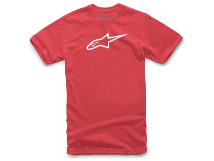 tričko AGELESS CLASSIC TEE s krátkym rukávom, ALPINESTARS (červená/biela)