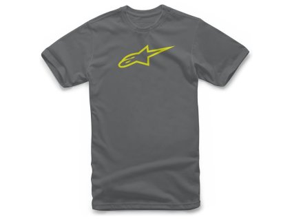triko AGELESS CLASSIC  ALPINESTARS šedá/žlutá fluo (Veľkosť S)