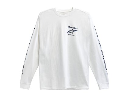triko AUTHENTICATED TEE  ALPINESTARS bílá/černá (Veľkosť M)