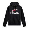 mikina RIDE  ALPINESTARS černá/bílá/červená (Veľkosť M)