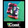 boty TECH 10 limitovaná edice COAST  ALPINESTARS bílá/tmavě modrá/růžová/žlutá fluo/oranžová/černá 2024 (Veľkosť 42)