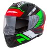 přilba Aero Drome  CASSIDA černá met/červená/zelená/bílá 2026 (Veľkosť XS (53 až 54 cm))